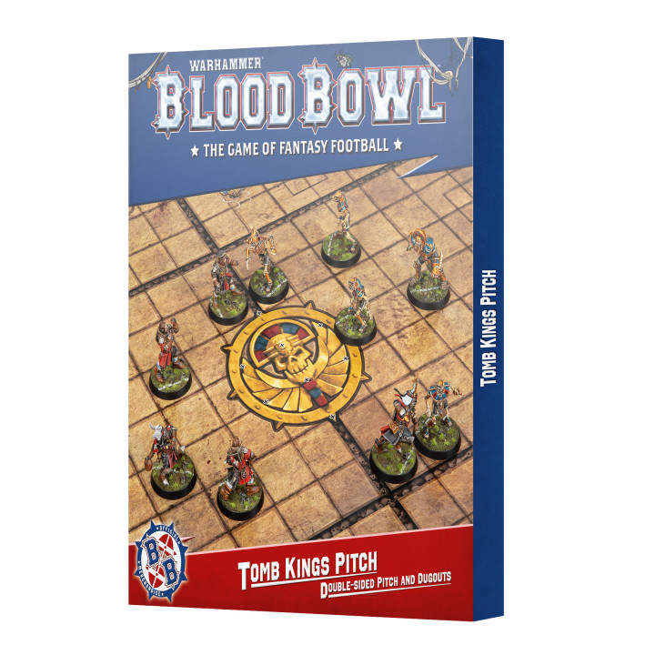 Tomb Kings Pitch: Double-sided Pitch and Dugouts Set - BLOOD BOWL