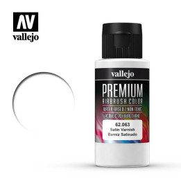 PEINTURES - Vallejo Auxiliaries - Premium Satin Varnish 60ml (62.063)