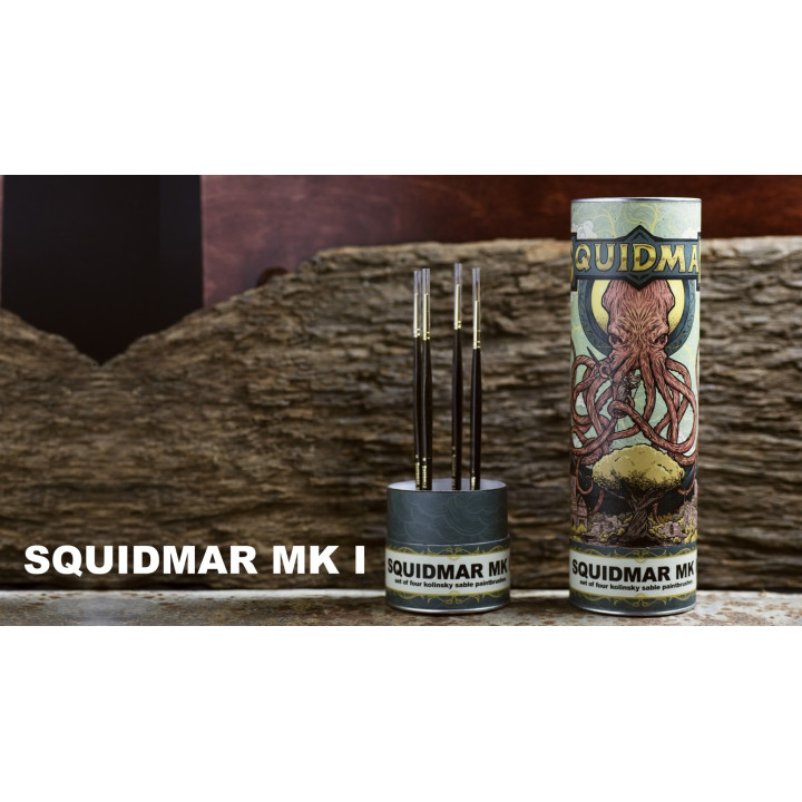 PINCEAUX - Squidmar: Kolinsky Miniature Paintbrush - Set MK I