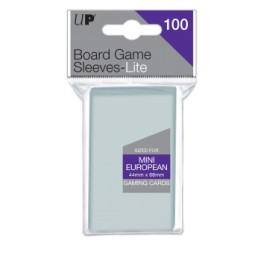 SLEEVES - 100x Sleeves Ultra-Pro 44x68mm - Mini European Board Game Lite