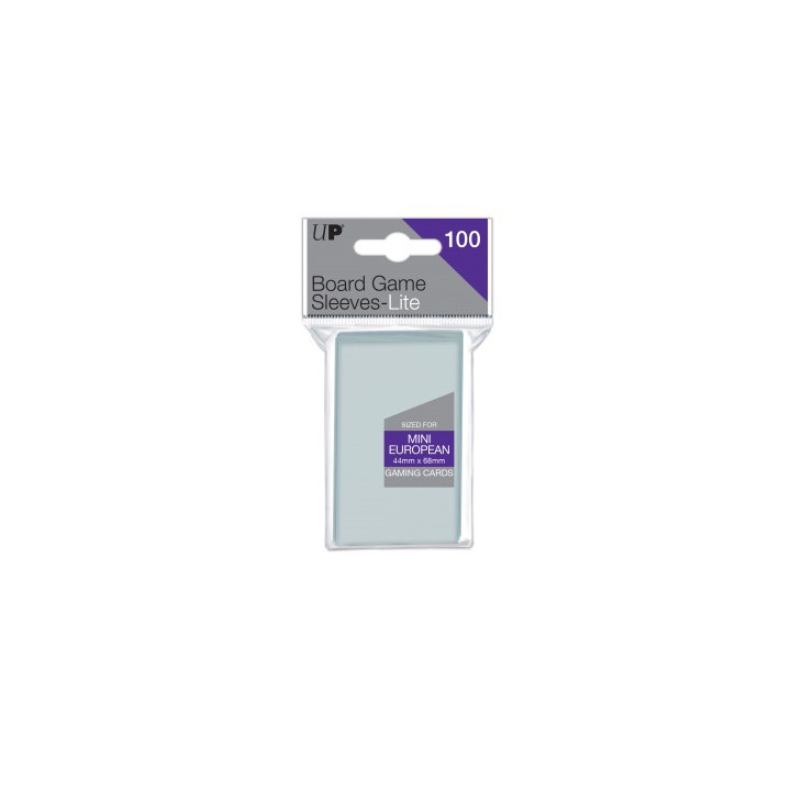 SLEEVES - 100x Sleeves Ultra-Pro 44x68mm - Mini European Board Game Lite