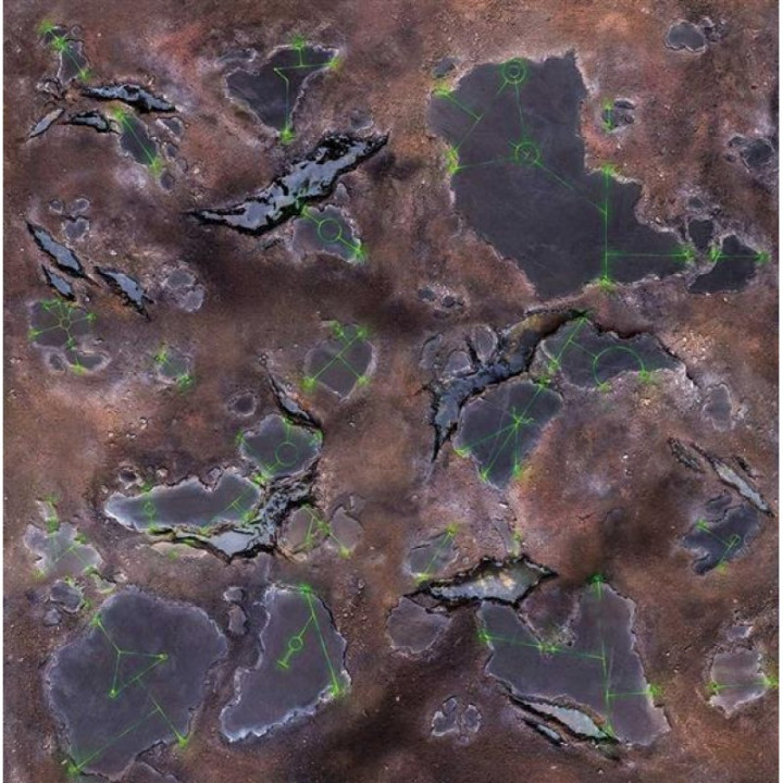 Kraken Wargames Gaming Mat 44"x60" (110cm x 150cm) - PLAYMATS (GELÄNDE)