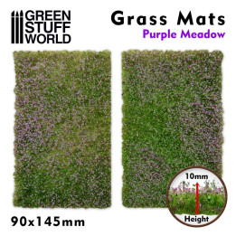 VÉGÉTATION - Découpe de Tapis d'Herbe - Prairie Pourpre