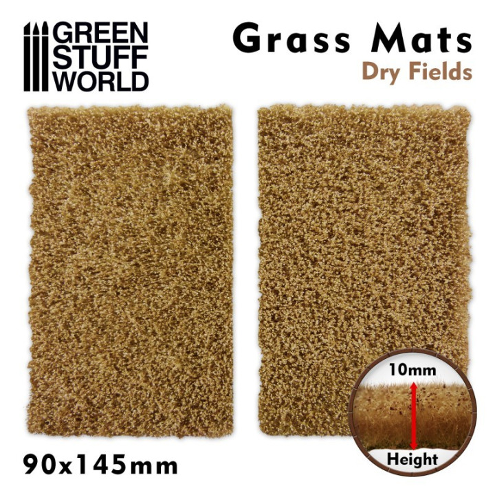 VÉGÉTATION - Découpe de Tapis d'Herbe - Champs Secs