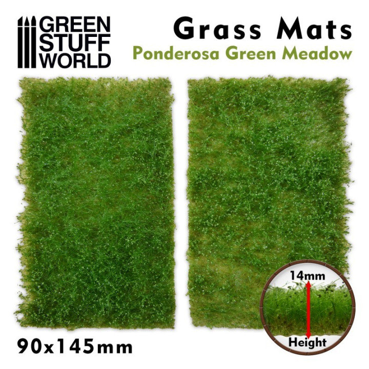 Grass Carpet Cutting - Ponderosa Green Prairie - BASING MATERIALS