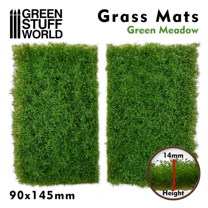VÉGÉTATION - Découpe de Tapis d'Herbe - Prairie Verte