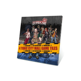 Zombicide - 4 Toxic City Mall Game Tiles - BOARD GAMES