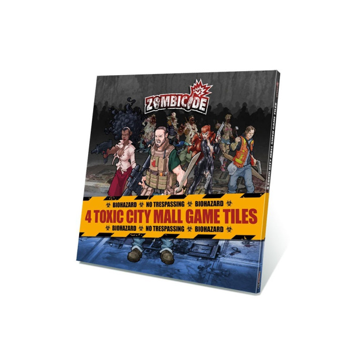 Zombicide - 4 Toxic City Mall Game Tiles - BOARD GAMES