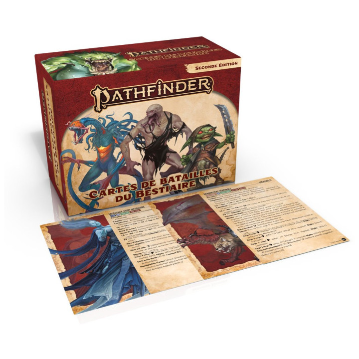 Pathfinder 2 - Cartes de Batailles du Bestiaire - MEDIEVALE E FANTASY