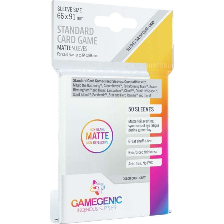A TRIER - x50 Matte Sleeves Gamegenic - Standard 66x91