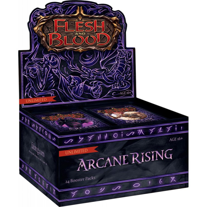 Arcane Rising Unlimited Booster Display - FLESH AND BLOOD