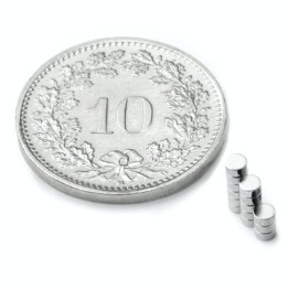 AIMANTS - Disque magnétique Néodyme Ø 2 mm, hauteur 1 mm