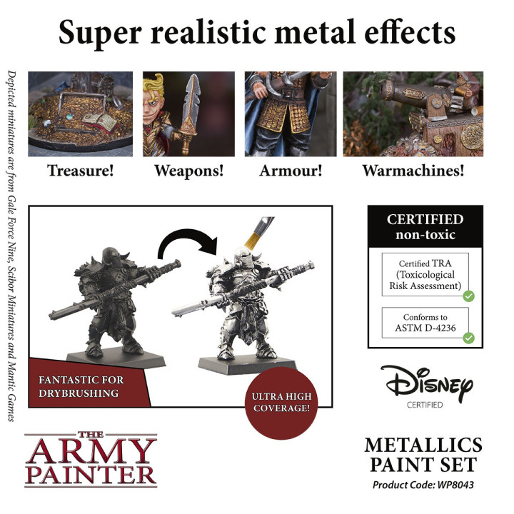 PEINTURES - Warpaints Metallic Paint Set