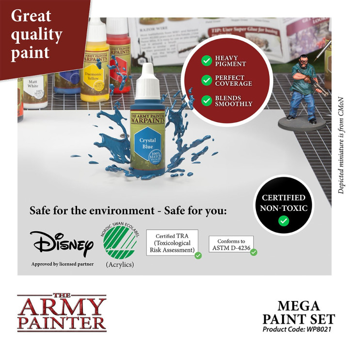PEINTURES - Army Painter - Warpaints Mega Paint Set
