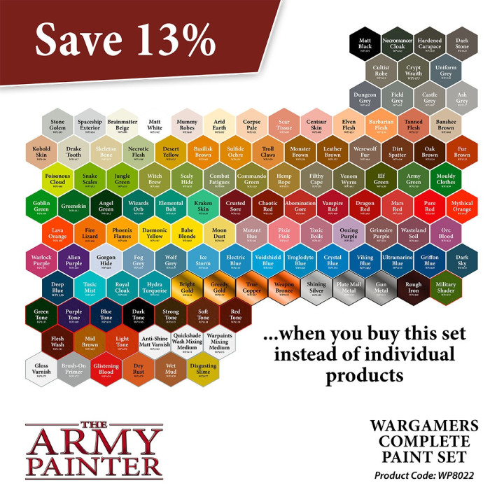 PEINTURES - Army Painter - Complete Warpaints Set