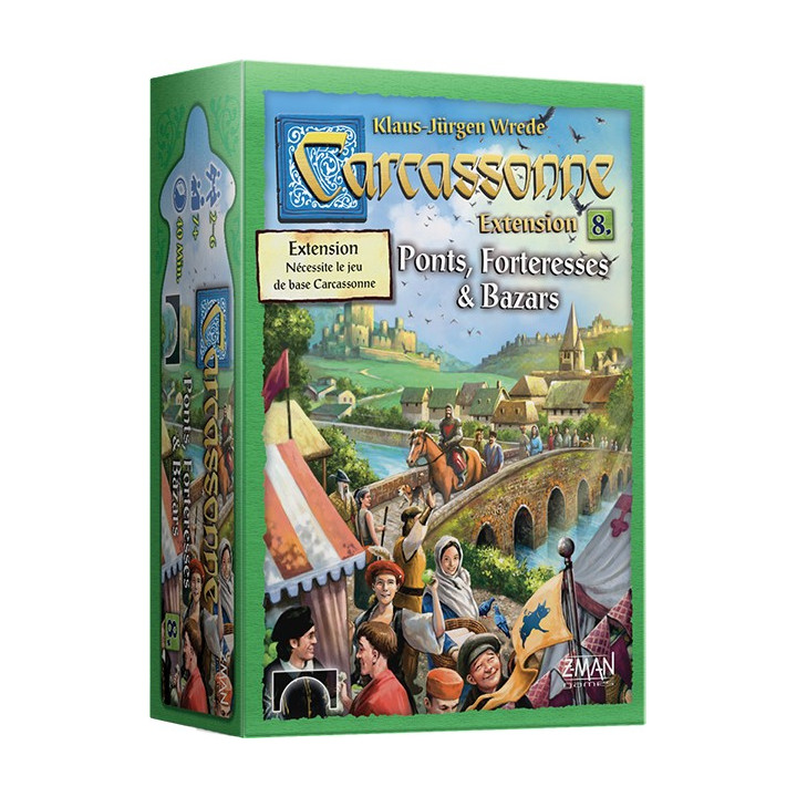 Carcassonne : Extension 8 - Ponts, Forteresses et Bazar - TO SORT