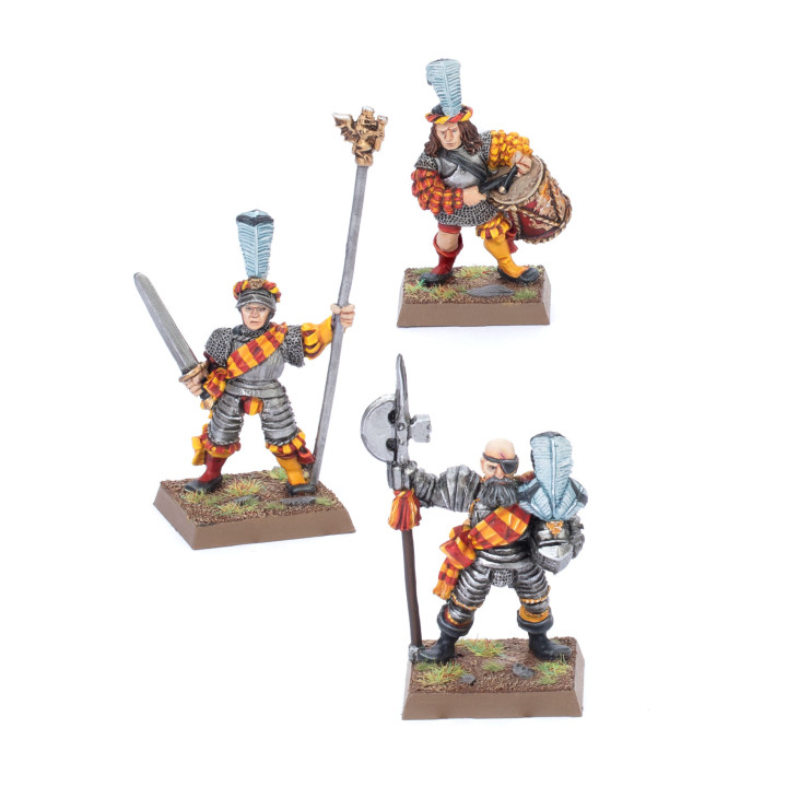 Stato maggiore delle truppe regolari classiche dell'Impero con alab...