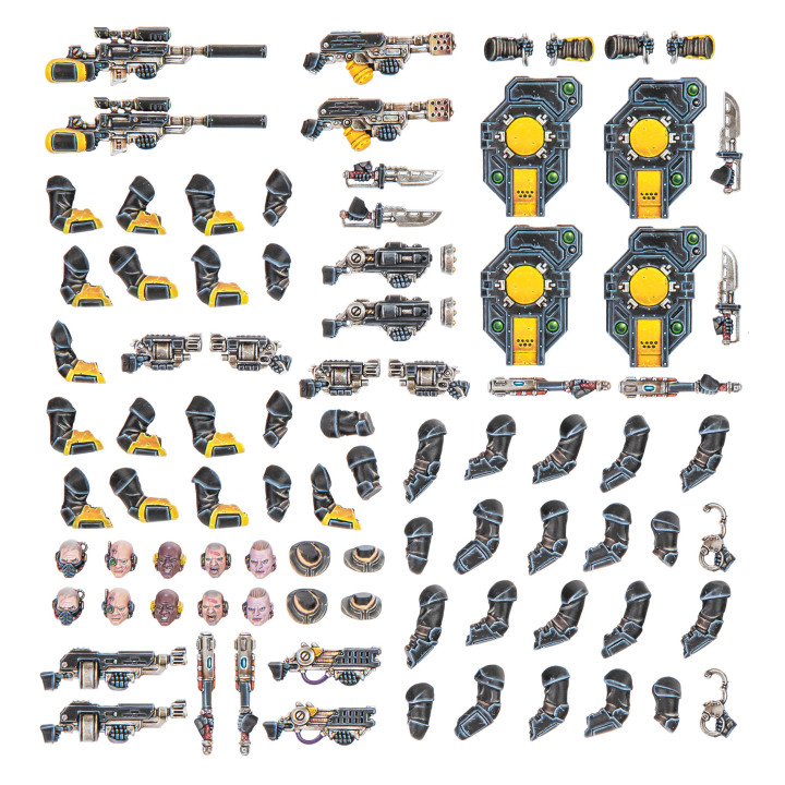 Waffen & Upgrades der Palanite Enforcers - NECROMUNDA