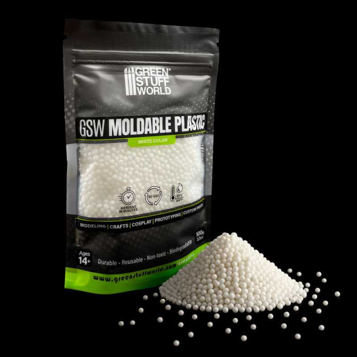 ACCESSOIRES - Plastique Thermoformable en granulés - Blanc 100 g