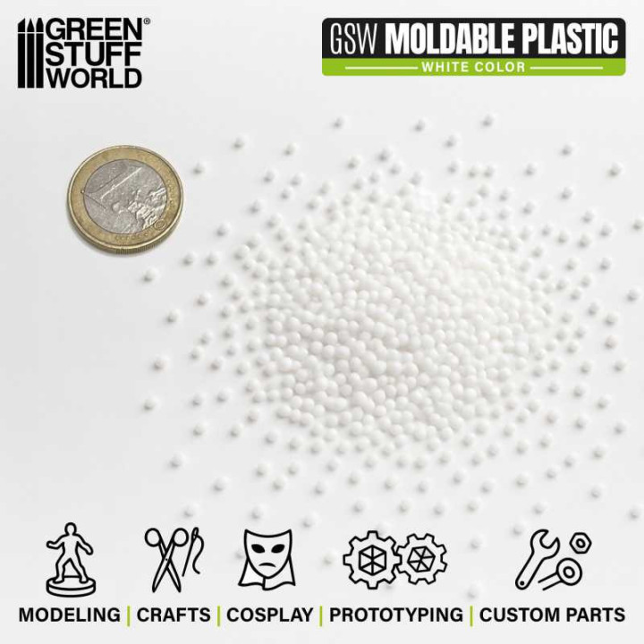 ACCESSOIRES - Plastique Thermoformable en granulés - Blanc 100 g