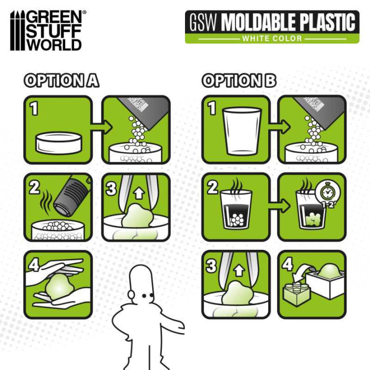ACCESSOIRES - Plastique Thermoformable en granulés - Blanc 100 g