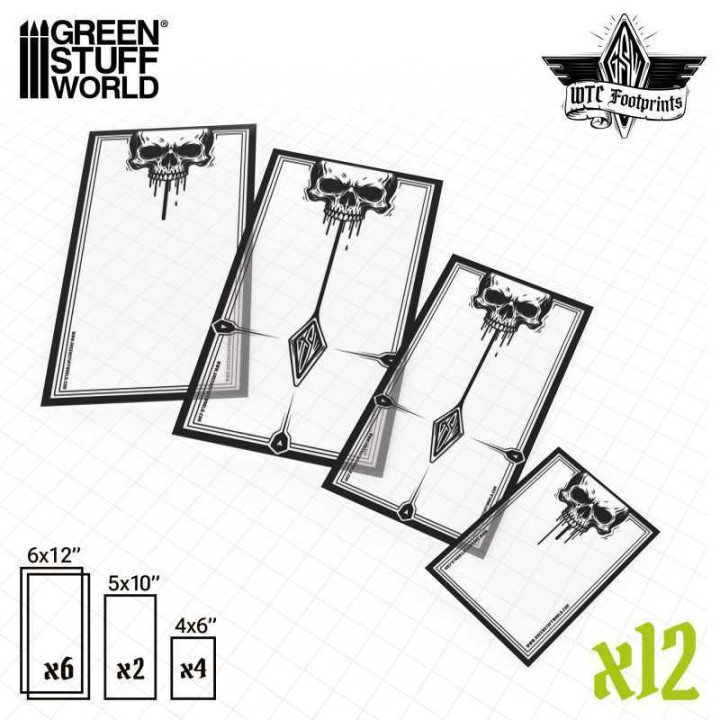 Gabarit Ruine avec crânes pour Wh40k compatibles - TERRAIN - SCENERY