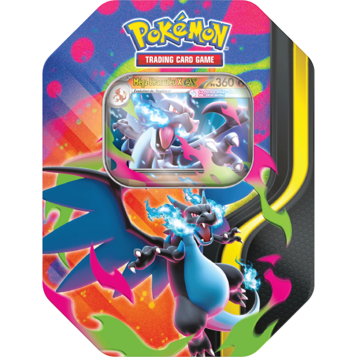 POKÉMON – JEU DE CARTES - Pokémon Spring Tin EX Mega-Dracaufeu X