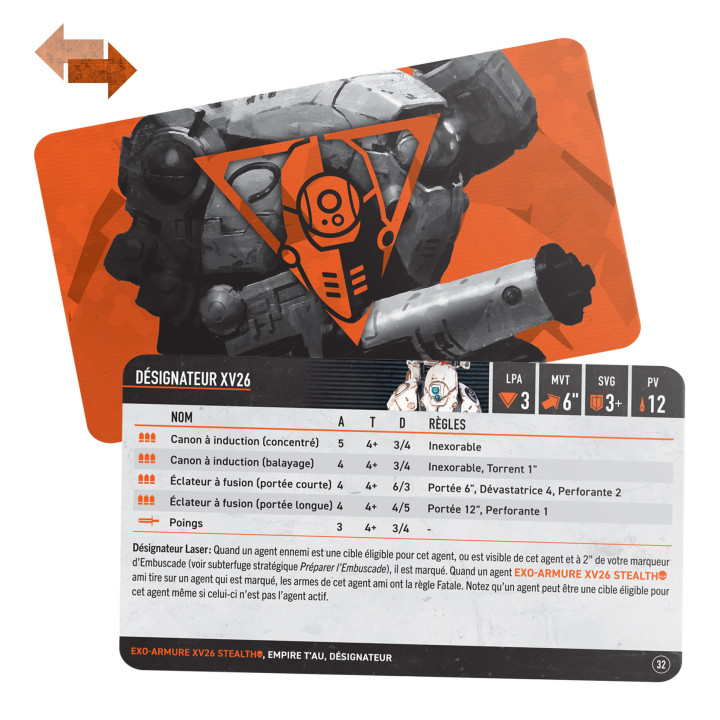 Kill Team: XV26-Geist-Kampfanzüge – Datenkarten _ KILL TEAM