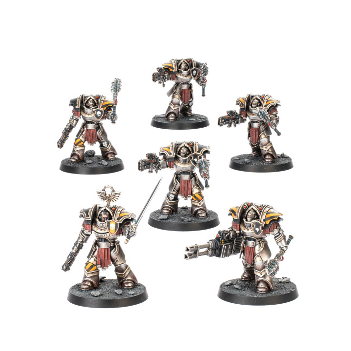 Cataphractii Terminators with Volkite Chargers and Energy Maces - L...