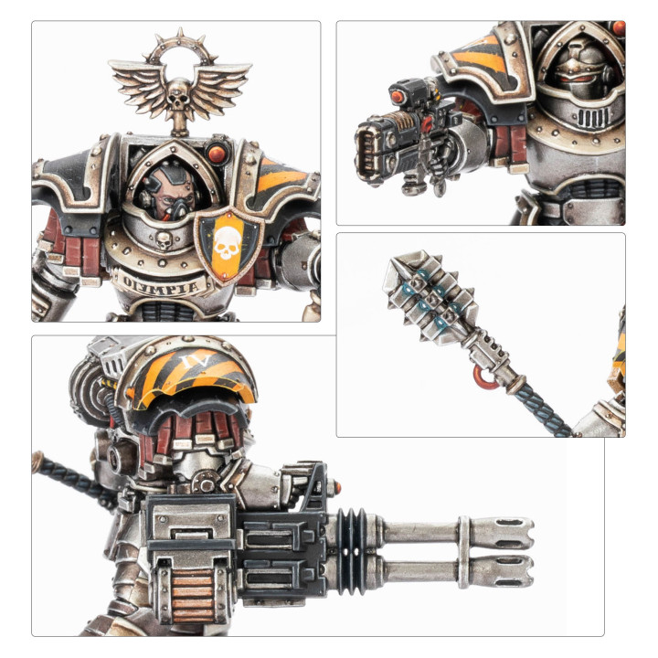 Cataphractii Terminators with Volkite Chargers and Energy Maces - L...
