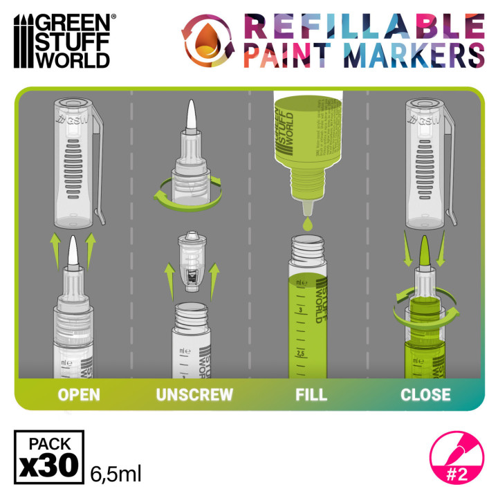 Stylo-Feutre Rechargeable taille 2