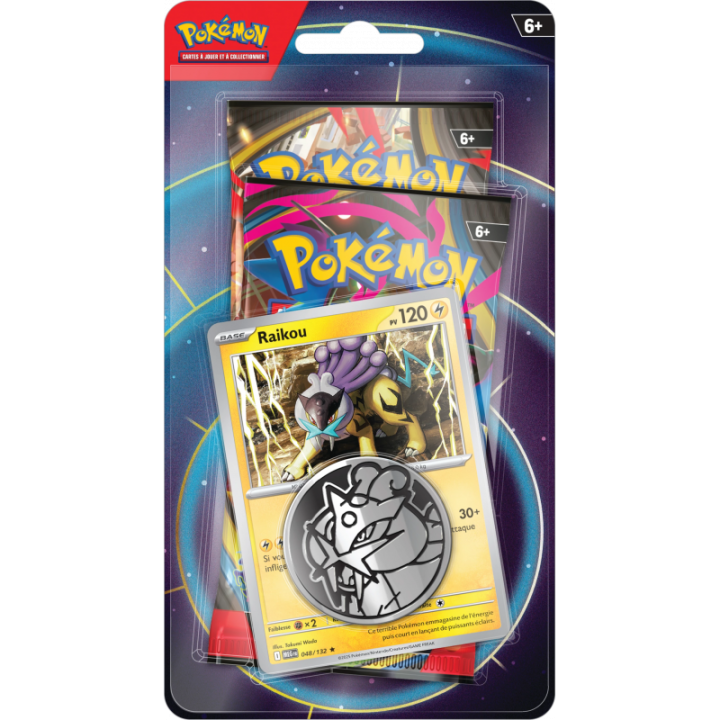POKÉMON – JEU DE CARTES - Pokémon Blister 2 Boosters Pack Raikou