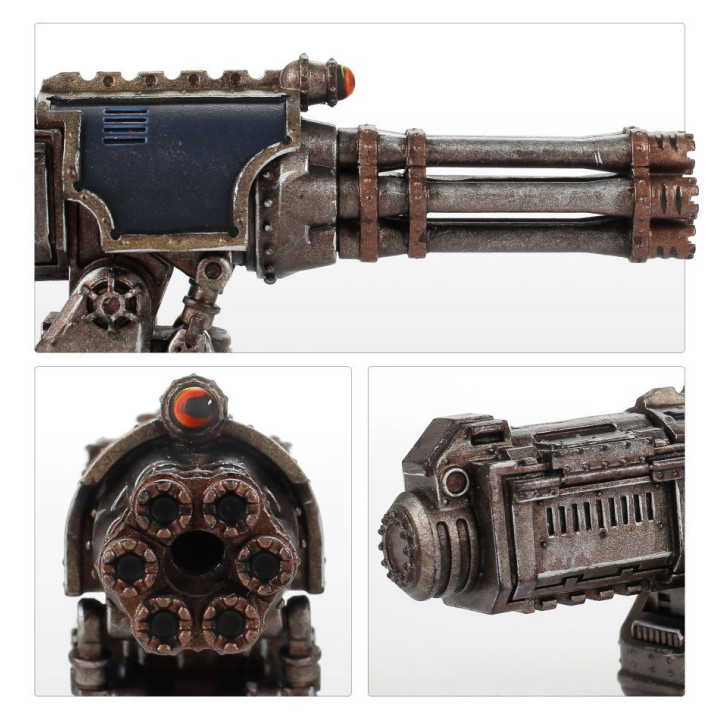 Adeptus Titanicus Warlord-Kampftitan – Gepaarte Gatling-Blaster _ A...