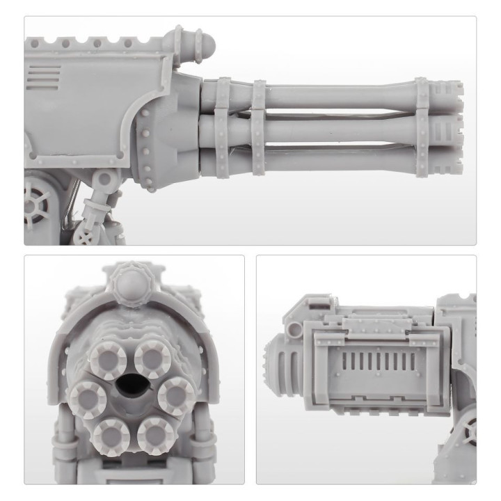 Adeptus Titanicus Warlord Titan da battaglia - Coppia di Gatling Bl...