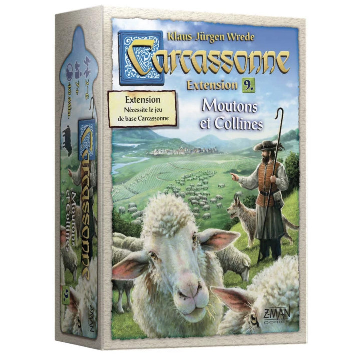Carcassonne : Extension 9 - Moutons et Collines - ZU SORTIEREN