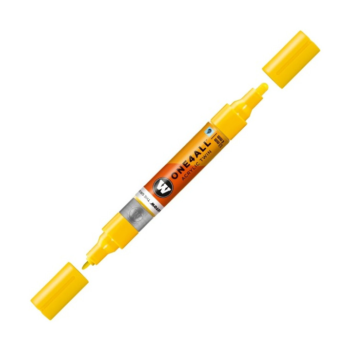 STYLOS - Marqueur pour Maquettes - One4All Twin - Acrylique Jaune de Zinc - 1,5/4mm - -006 - 14 cm