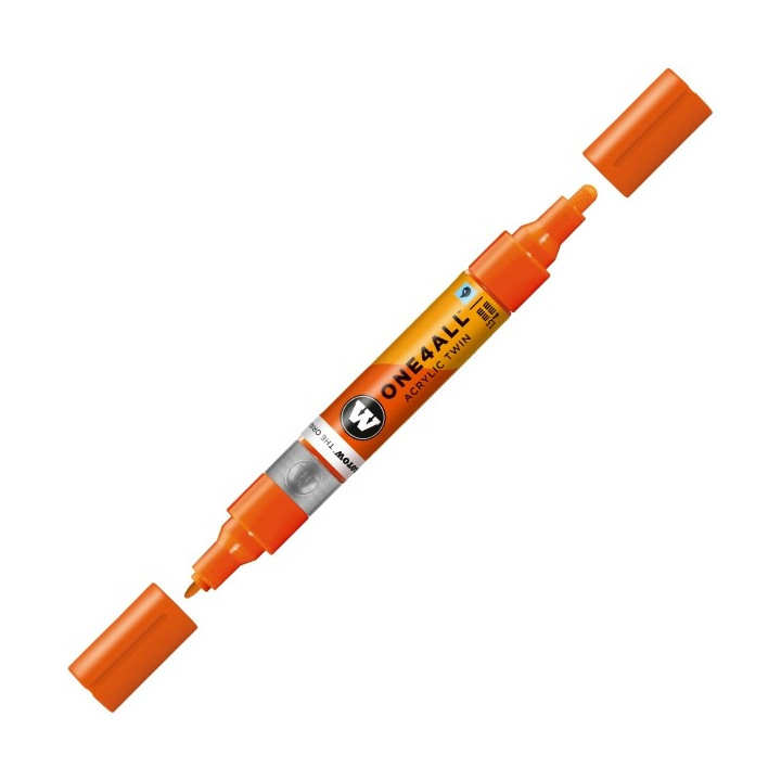 STYLOS - Marqueur pour Maquettes - One4All Twin - Acrylique Orange DARE - 1,5/4mm - -085 - 14 cm