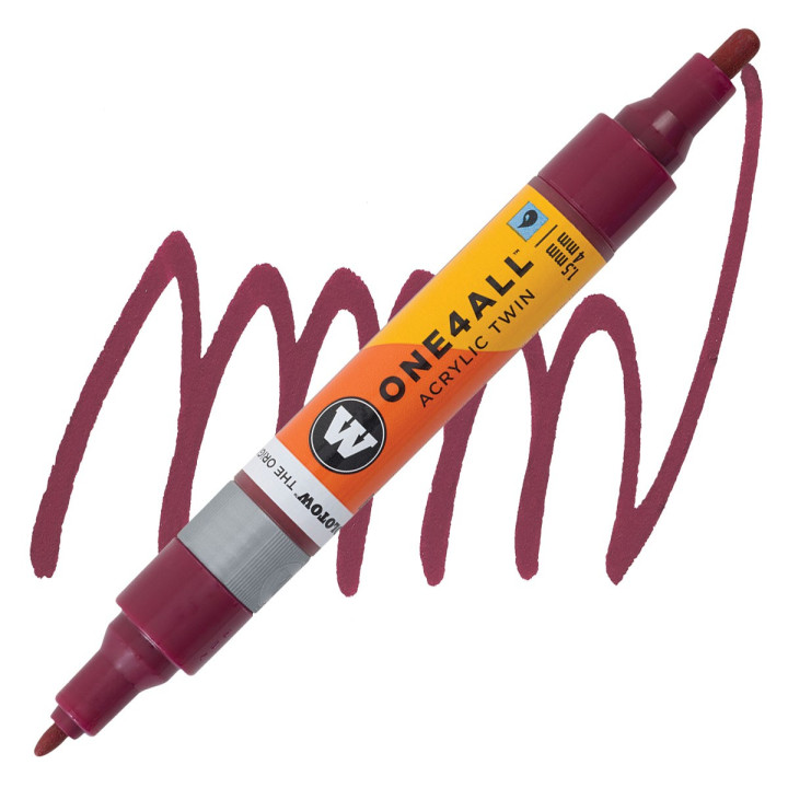 STYLOS - Marqueur pour Maquettes - One4All Twin - Acrylique Bordeaux - 1,5/4mm - -086 - 15 cm