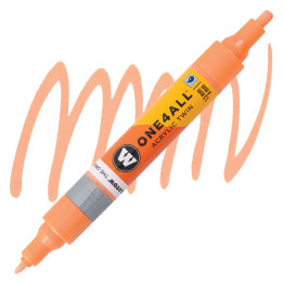 STYLOS - Marqueur pour Maquettes - One4All Twin - Acrylique Pêche Pastel - 1,5/4mm - -117 - 15 cm