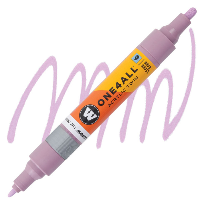 Marqueur pour Maquettes - One4All Twin - Acrylique Lilas Pastel - 1,5/4mm - -201 - 15 cm - PENS