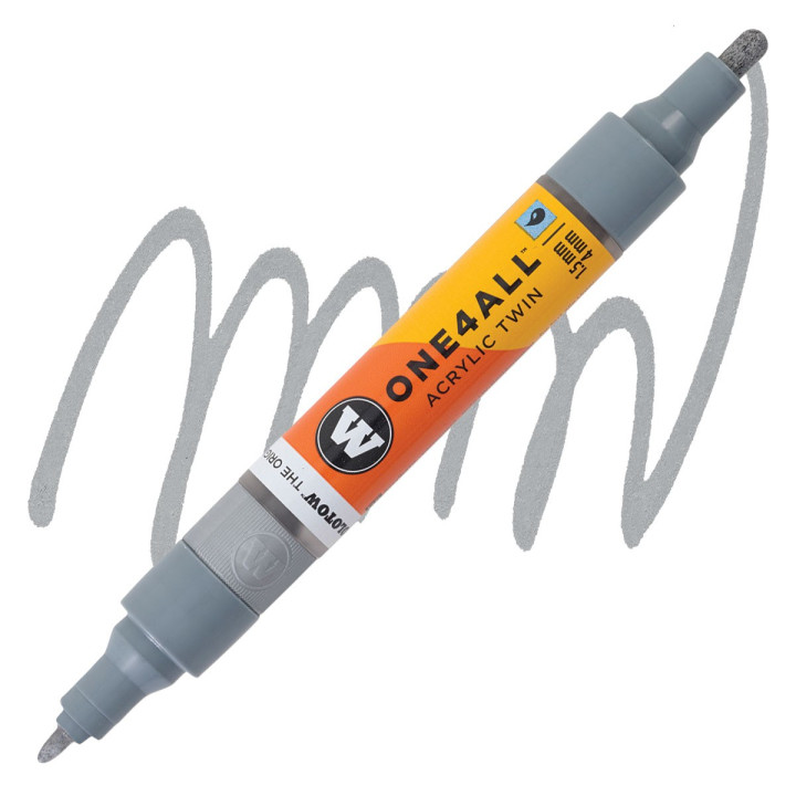 Marqueur pour Maquettes - One4All Twin - Acrylique Gris Cool Pastel - 1,5/4mm - -203 - 15 cm - PENS