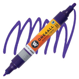 STYLOS - Marqueur pour Maquettes - One4All Twin - Acrylique Violet Sombre - 1,5/4mm - -043 - 15 cm
