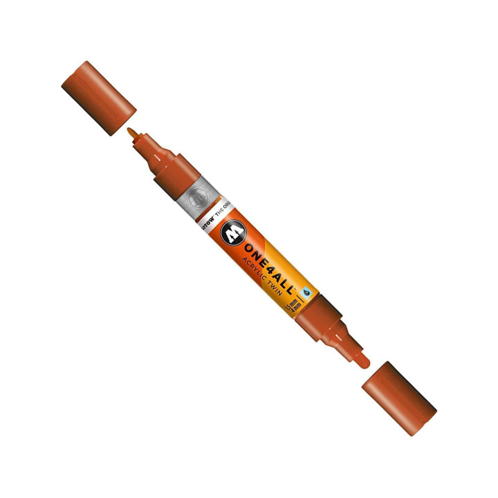 Marqueur pour Maquettes - One4All Twin - Acrylique Rouge Écrevisse - 1,5/4mm - -010 - 15 cm - PENS