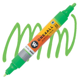 STYLOS - Marqueur pour Maquettes - One4All Twin - Acrylique Vert Fluo Phospho. - 1,5/4mm - -219 - 15 cm
