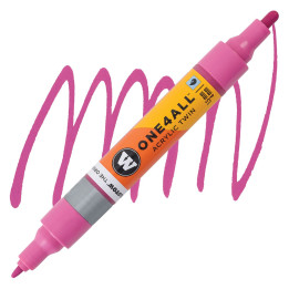 STYLOS - Marqueur pour Maquettes - One4All Twin - Acrylique Magenta - 1,5/4mm - -232 - 14 cm