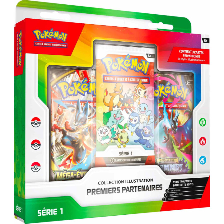 POKÉMON – JEU DE CARTES - Pokémon ME02.5 : Premiers Partenaires Illustration Collection Héros Transcendants