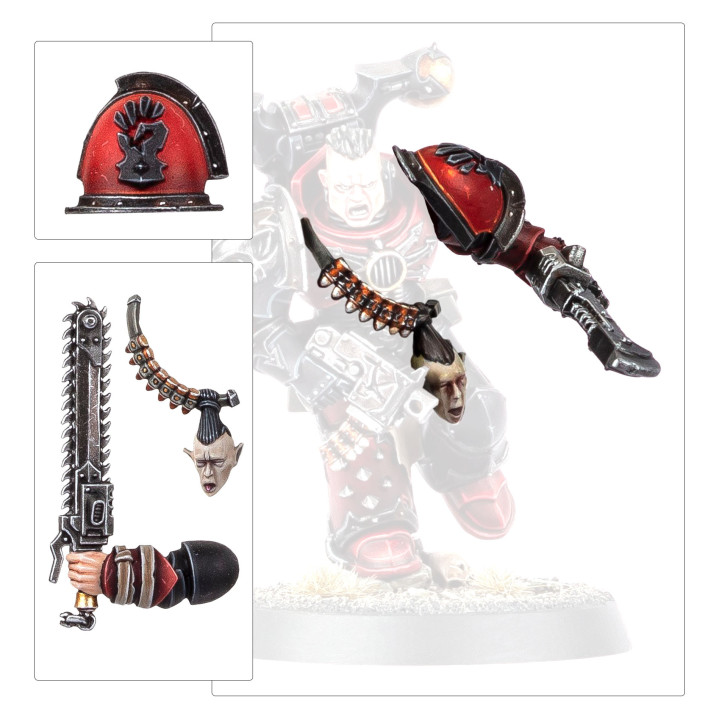 Upgrades und Abziehbilder der Roten Korsaren - CHAOSARMEEN