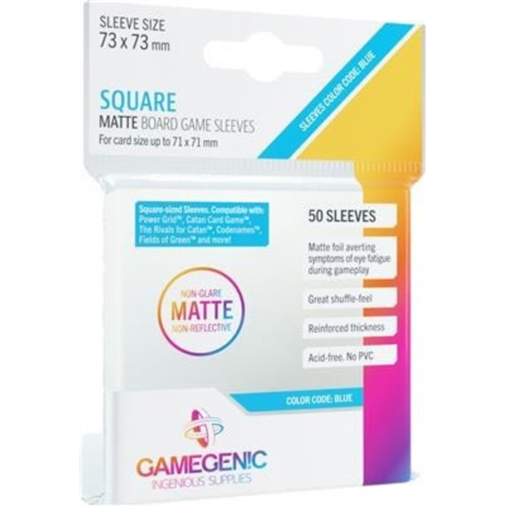 FOURRES : x50 Matte Sleeves Gamegenic - Square 73x73