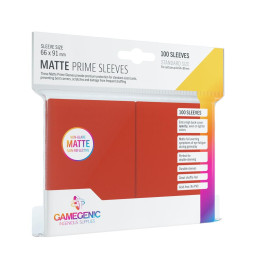 Gamegenic Matte Prime Sleeves x100 - Red
