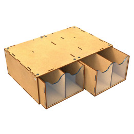 Stackable hobby drawer rack with 4 vertical drawers and magnets